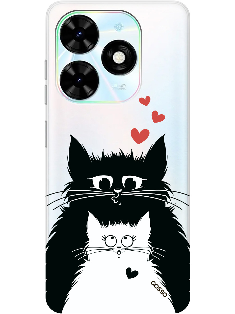

Силиконовый чехол на Infinix Hot 40i с рисунком "Cats in Love" прозрачный, Прозрачный;белый;красный;черный, 20011892
