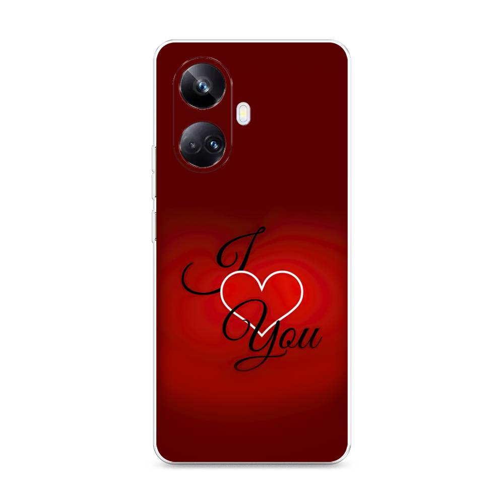 

Чехол Awog на Realme 10 Pro+ "I love you 3", Красный;черный, 2512350-6