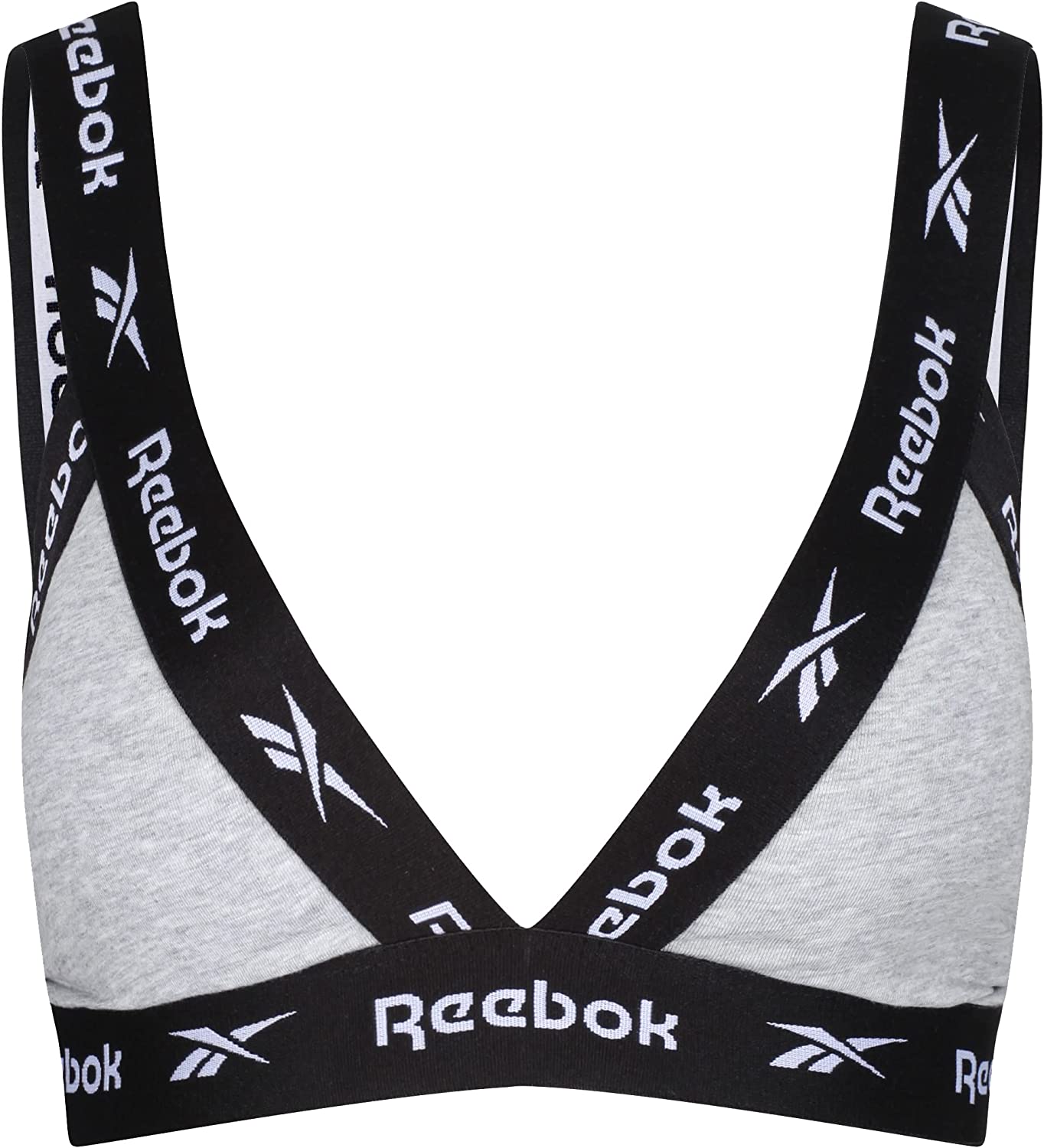 

Бюстгалтер Reebok для женщин, без косточек, U4_F9625_RBK, серый, L, U4_F9625_RBK