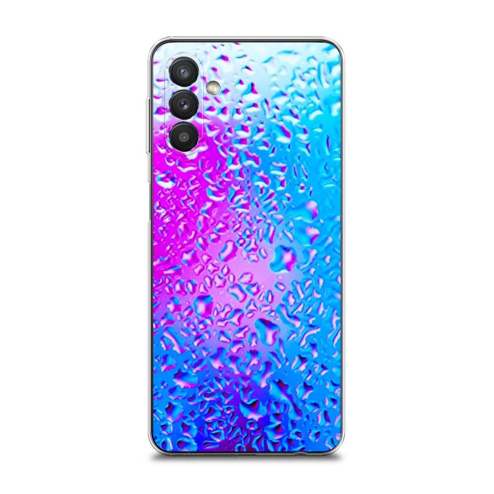 

Чехол для Samsung Galaxy A13 5G/A04s "Капли на стекле", Голубой;розовый, 2104150-3