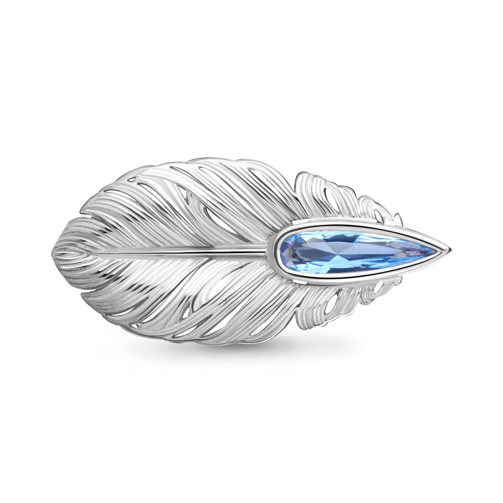 

Брошь из серебра с топазом искусственным Aquamarine Aquamarine 7741792_925_р, 7741792_925_р