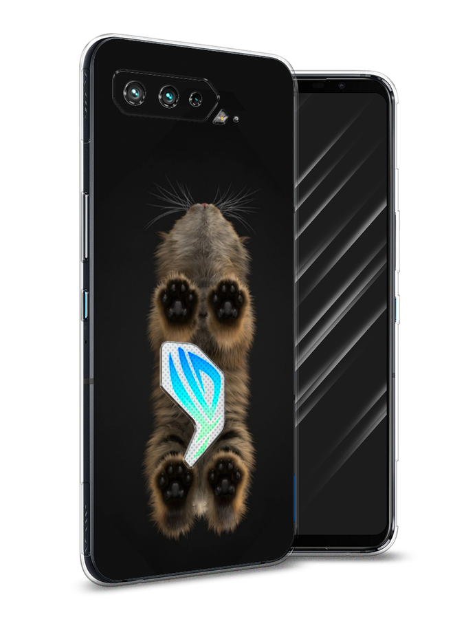 

Чехол Awog на Asus ROG Phone 5S "Кошачьи лапки", Черный, 44550-1