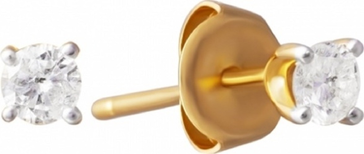 

Серьги пусеты из желтого золота Джей Ви JK-E1006A-2-18KY_SR_YG, бриллиант, JK-E1006A-2-18KY_SR_YG