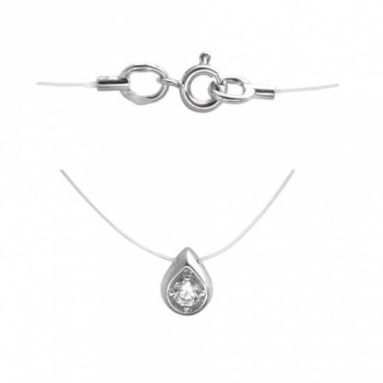 

Колье из серебра 38 см Эстет 01Л151610, фианит, 01Л151610