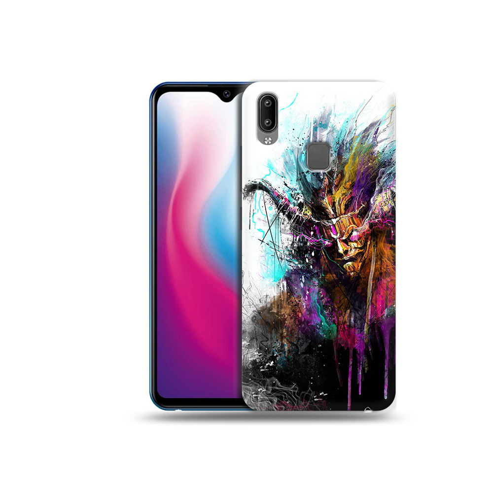 

Чехол MyPads Tocco для Vivo Y93 Lite яркий дьявол, Прозрачный, Tocco