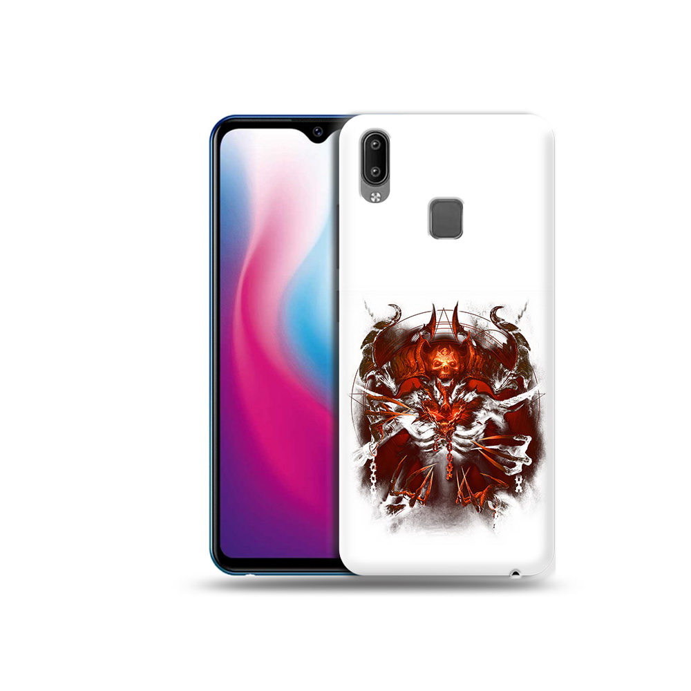 

Чехол MyPads Tocco для Vivo Y93 Lite яркий демон, Прозрачный, Tocco
