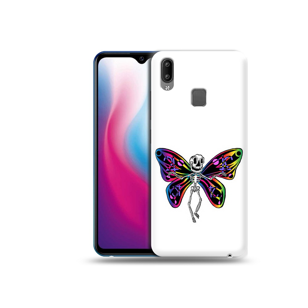 

Чехол MyPads Tocco для Vivo Y93 Lite эффект бабочки, Прозрачный, Tocco