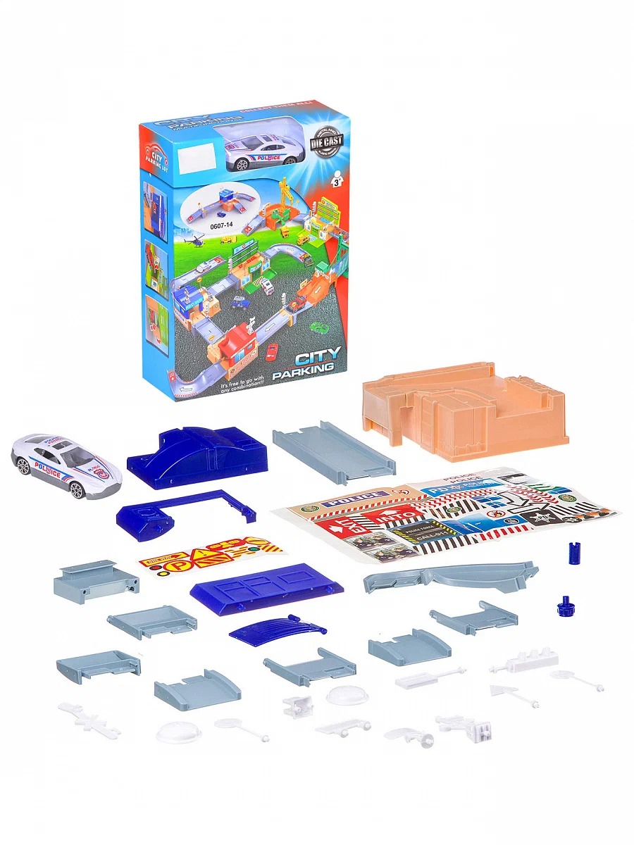 

Парковка Shantou Gepai Полиция City Parking, 15,8х21,6х6,2 см, 0607-14