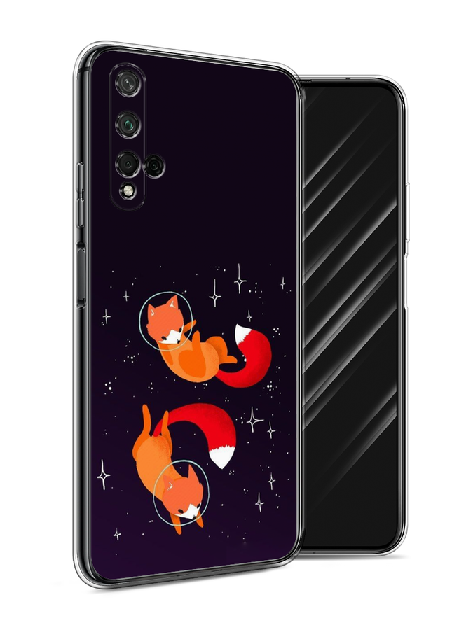 

Чехол Awog на Honor 20 "Лисы космонавты", Оранжевый, 69550-4
