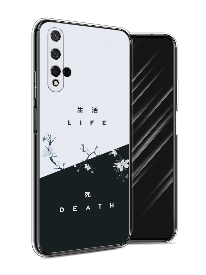 

Чехол Awog на Honor 20 "Life and death", Черный;серый, 69550-7