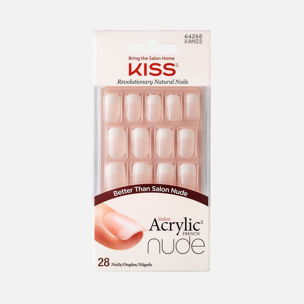 Накладные ногти Kiss Salon Acrylic Nude French Nails 28 шт.