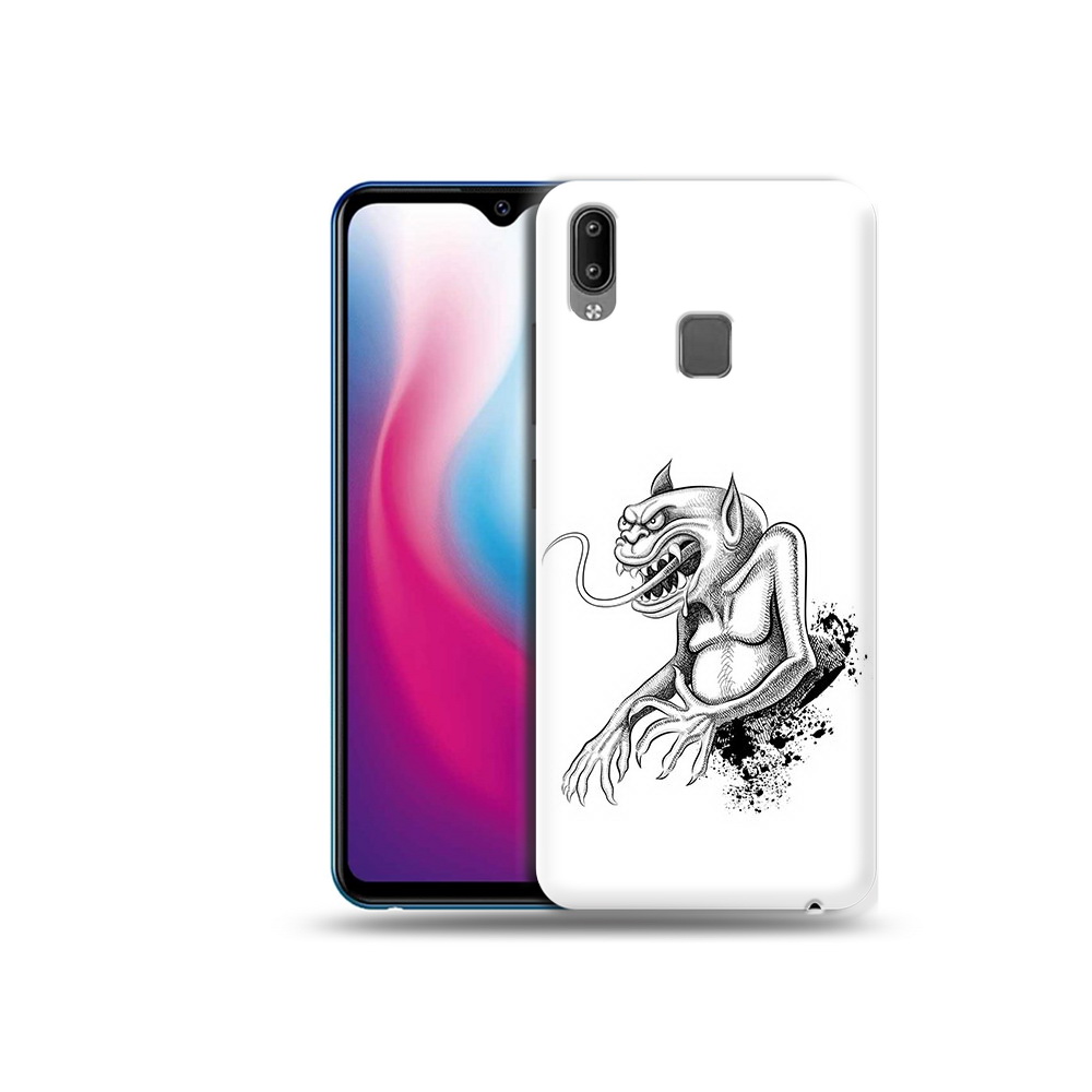 

Чехол MyPads Tocco для Vivo Y93 Lite чорт, Прозрачный, Tocco