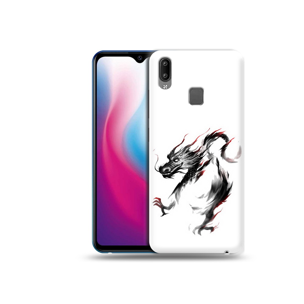 

Чехол MyPads Tocco для Vivo Y93 Lite черный дракон, Прозрачный, Tocco