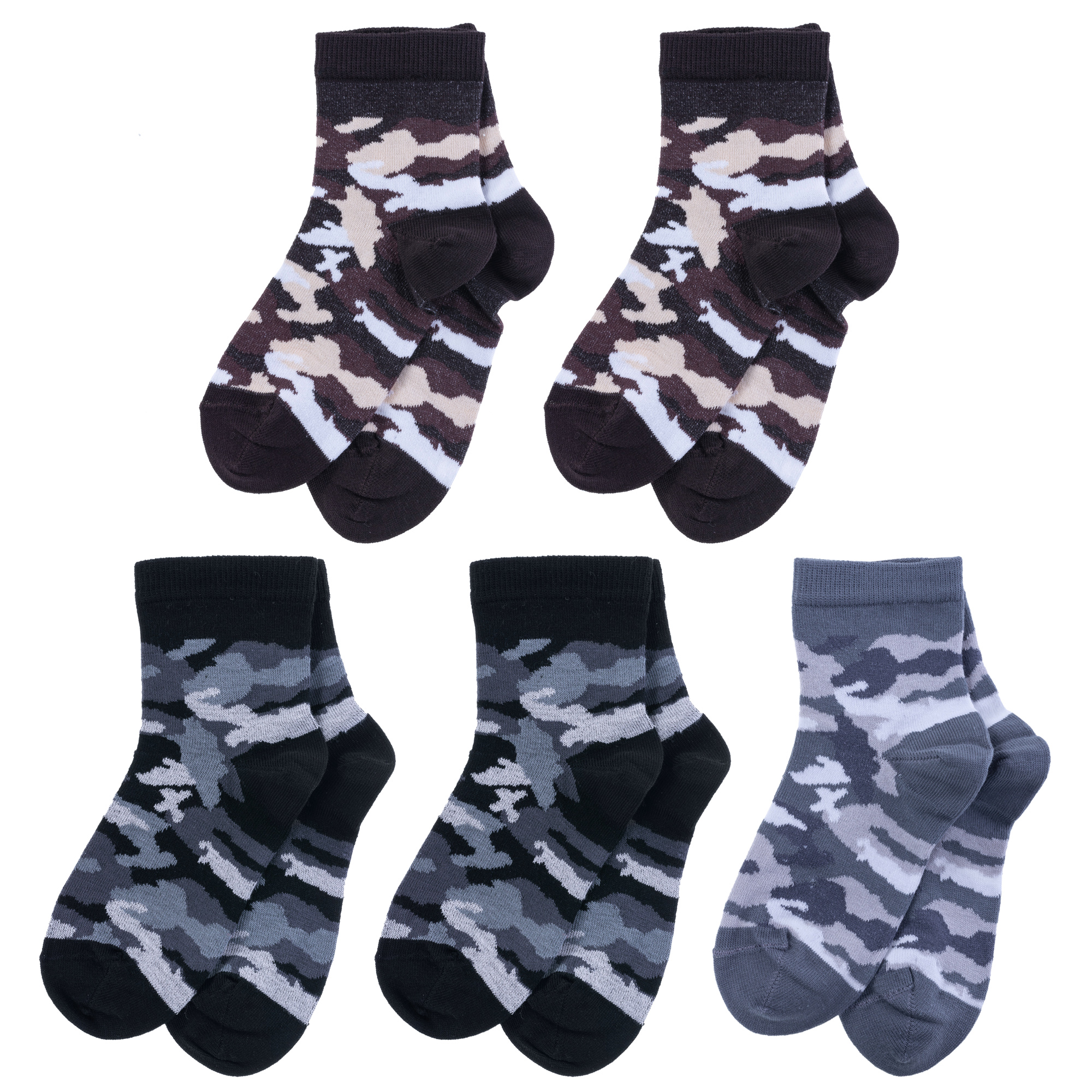 Носки детские LorenzLine 5-Л90 ,коричневый; черный; серый ,12-14