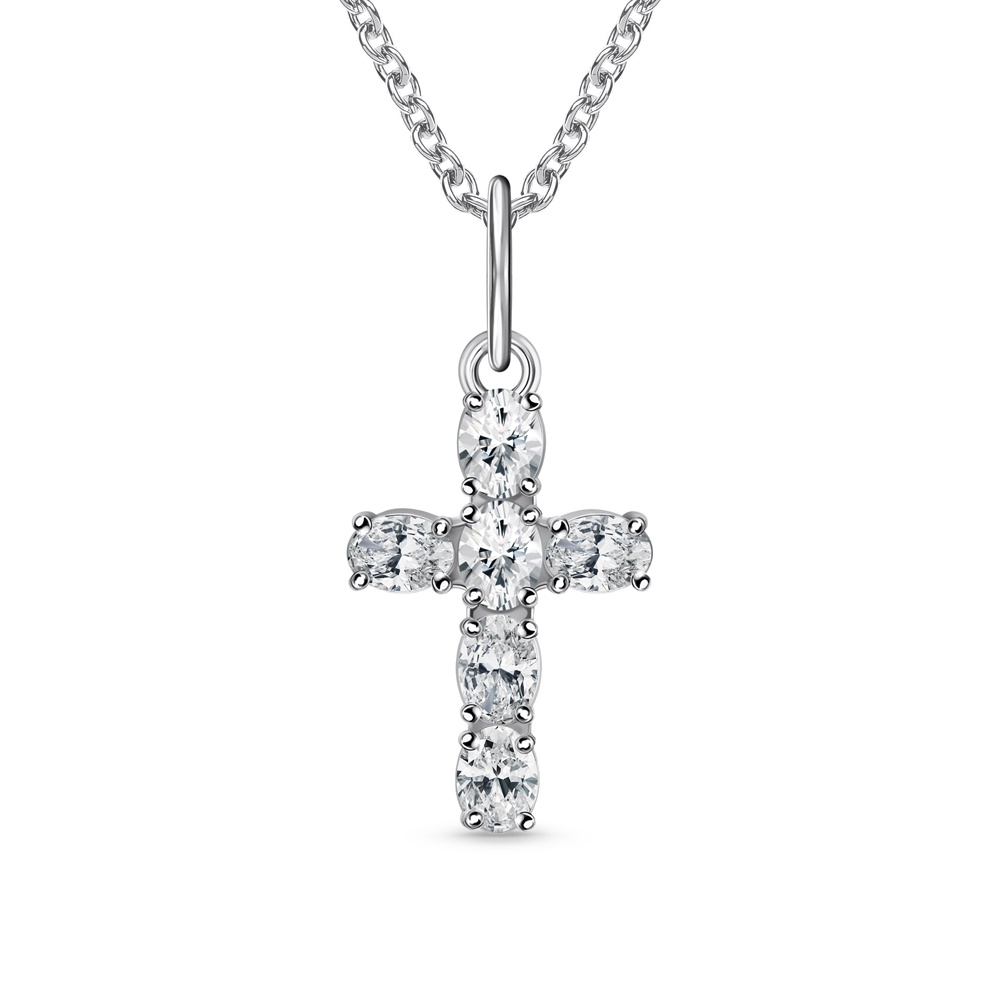 

Подвеска из серебра 585Gold 703007026, фианит, 703007026