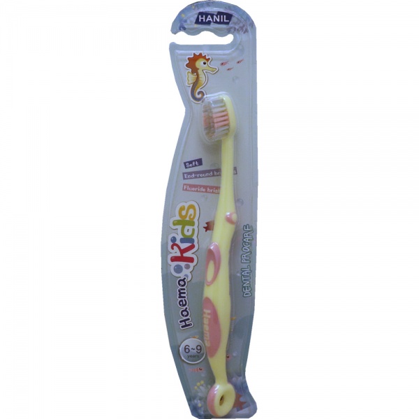 фото Children tooth brush seahorse зубная щетка детская от 3 до 9 лет, розовая mib