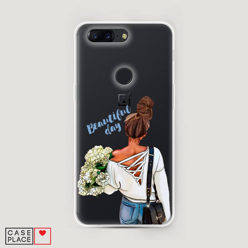 

Чехол Awog на OnePlus 5T / ВанПлас 5T "Beautiful day vector", Коричневый;белый;зеленый, 150350-6