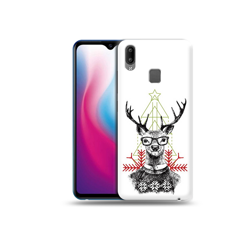 

Чехол MyPads Tocco для Vivo Y93 Lite умный олень, Прозрачный, Tocco