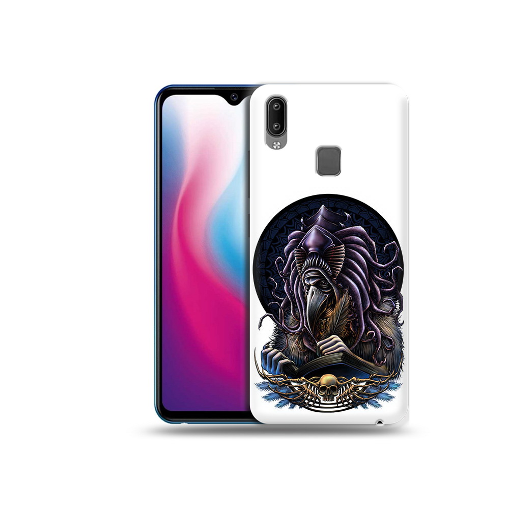 

Чехол MyPads Tocco для Vivo Y93 Lite умный ворон, Прозрачный, Tocco