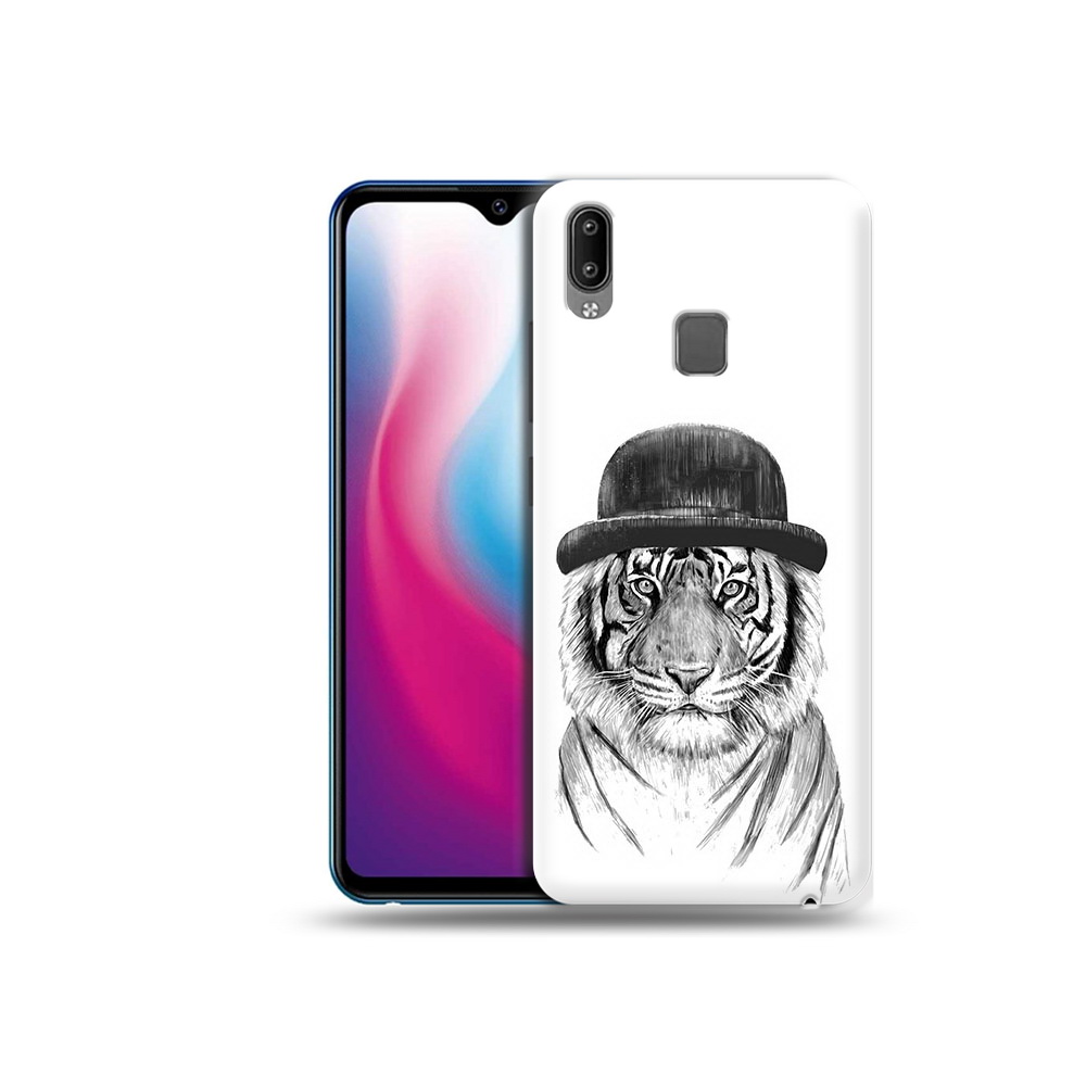 

Чехол MyPads Tocco для Vivo Y93 Lite тигр британец, Прозрачный, Tocco