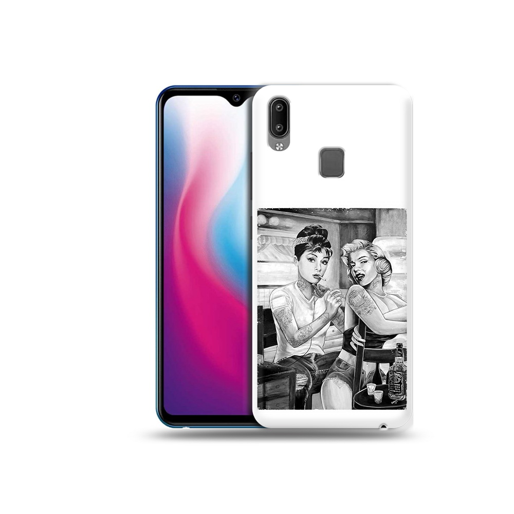 

Чехол MyPads Tocco для Vivo Y93 Lite тату мастер, Прозрачный, Tocco