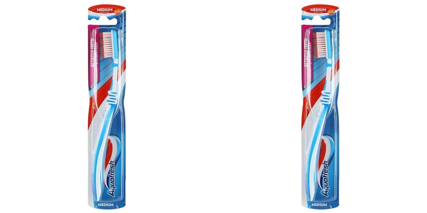 

Зубная щетка Aquafresh Between Teeth, голубая, 2 шт.