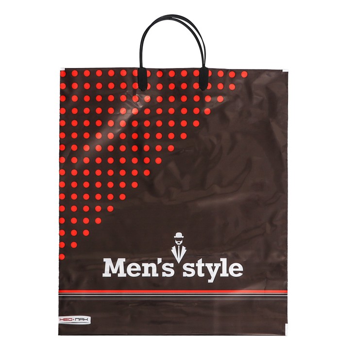 

Пакет Мужской вкус, полиэтиленовый с пластиковой ручкой, 38х44 см, 90 мкм (5 шт), Черный