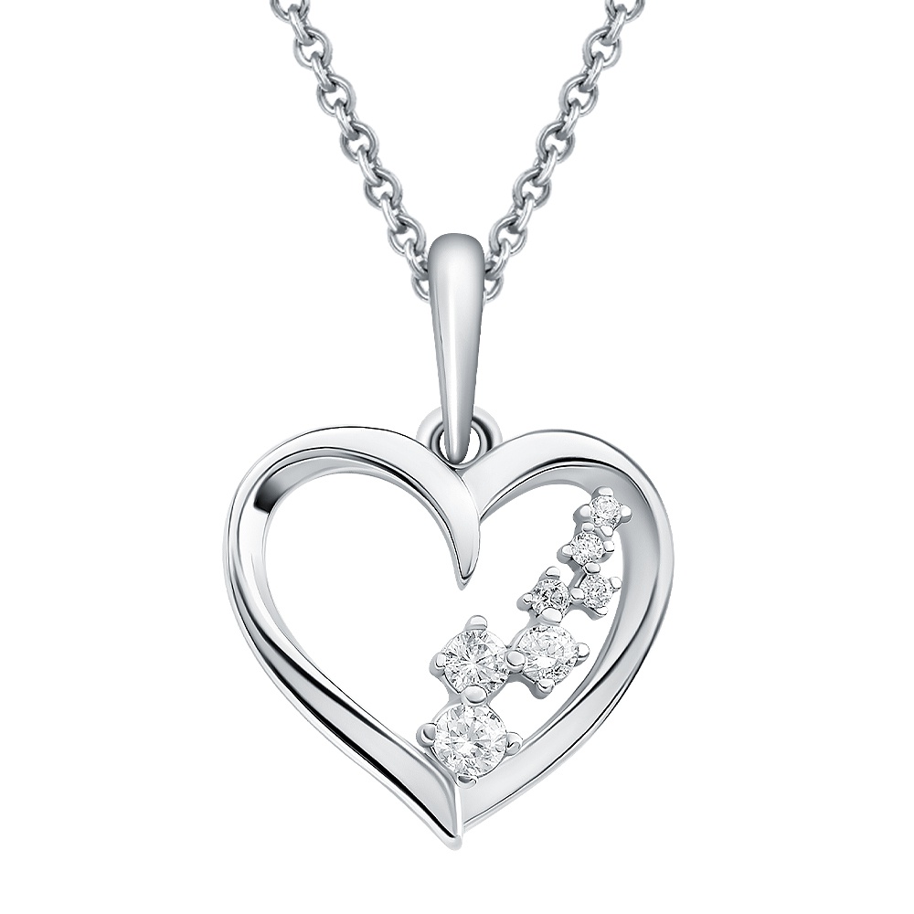 

Кулон из серебра 585Gold 703007022, фианит, 703007022