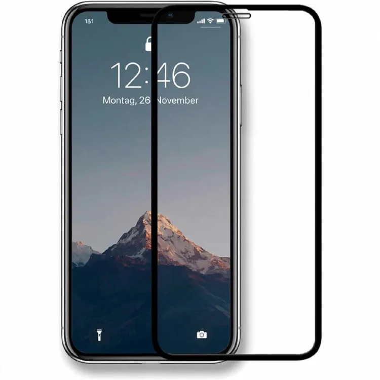 

Защитное стекло для iPhone X 5D H9 Edge To Edge, черный