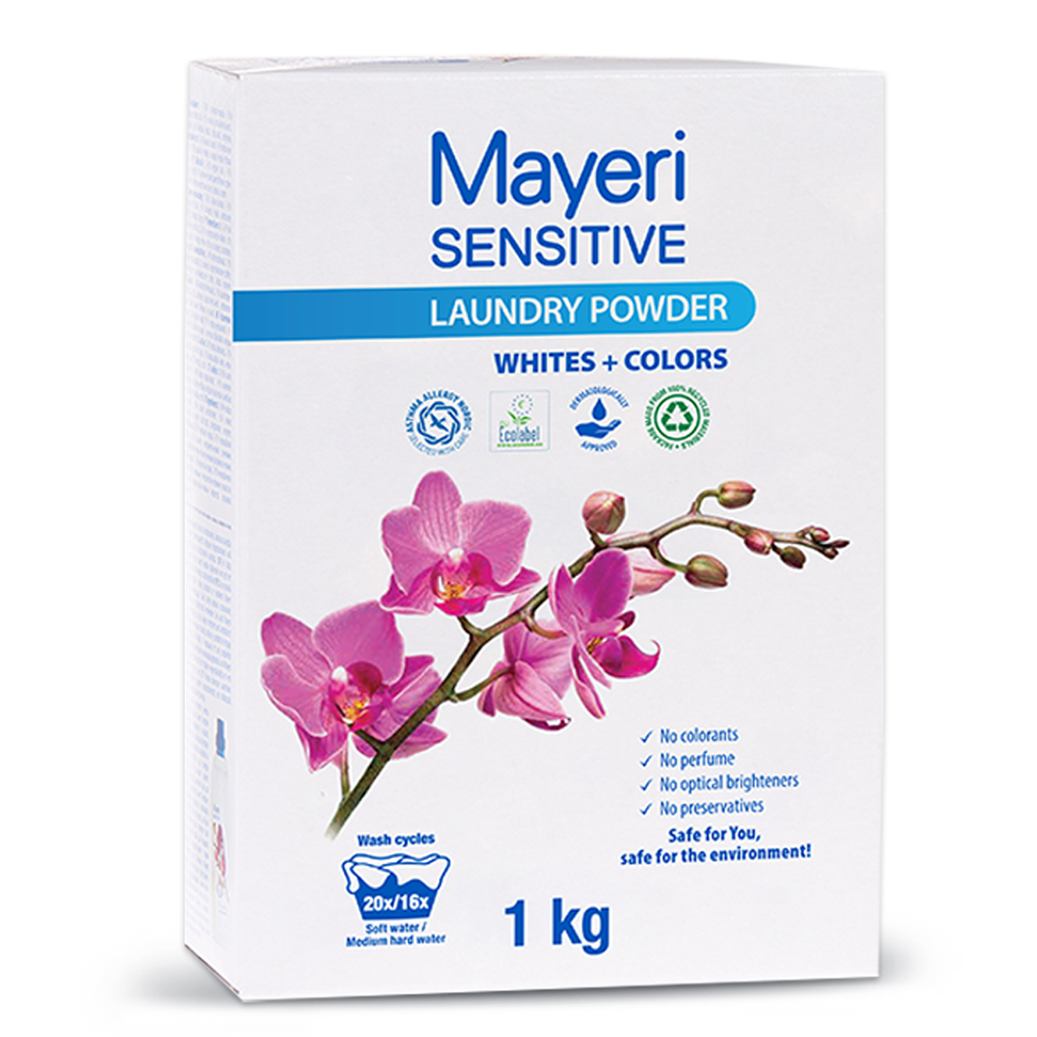 фото Стиральный порошок mayeri white & color 1 кг эстония