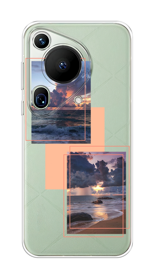 

Чехол на Huawei Pura 70 Ultra "Sky collage", Розовый;прозрачный;синий, 6124550-1