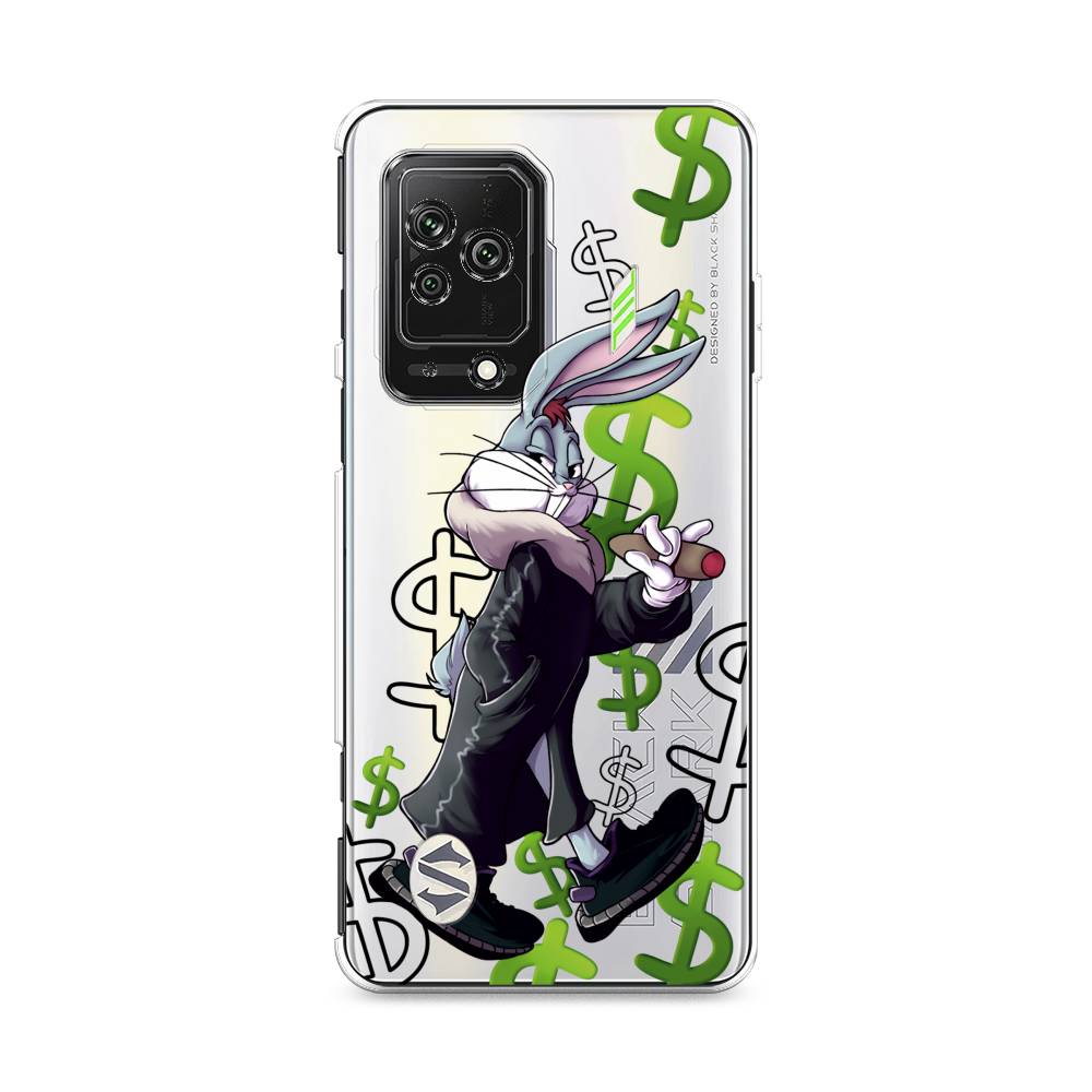 

Чехол на Xiaomi Black Shark 5 "Rich Bugs Bunny", Зеленый;черный;голубой, 314050-6