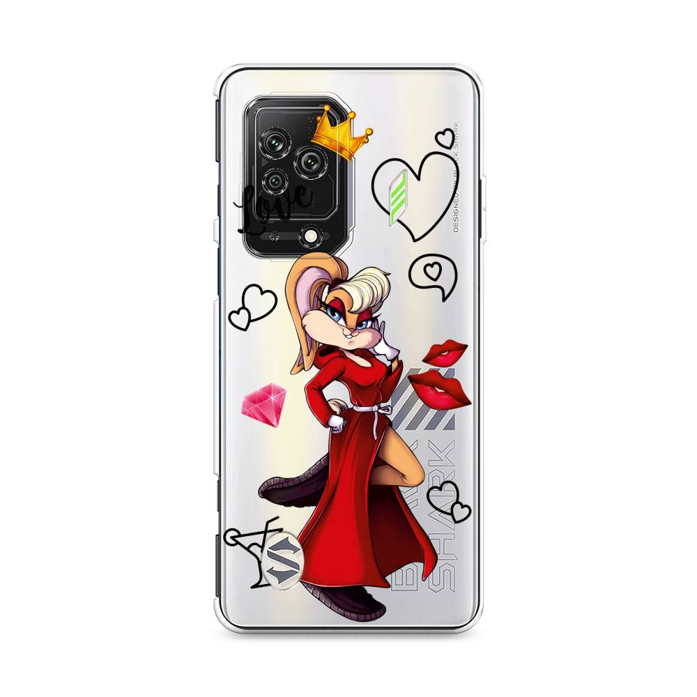 

Чехол на Xiaomi Black Shark 5 "Rich Lola Bunny", Красный;бежевый;оранжевый, 314050-6