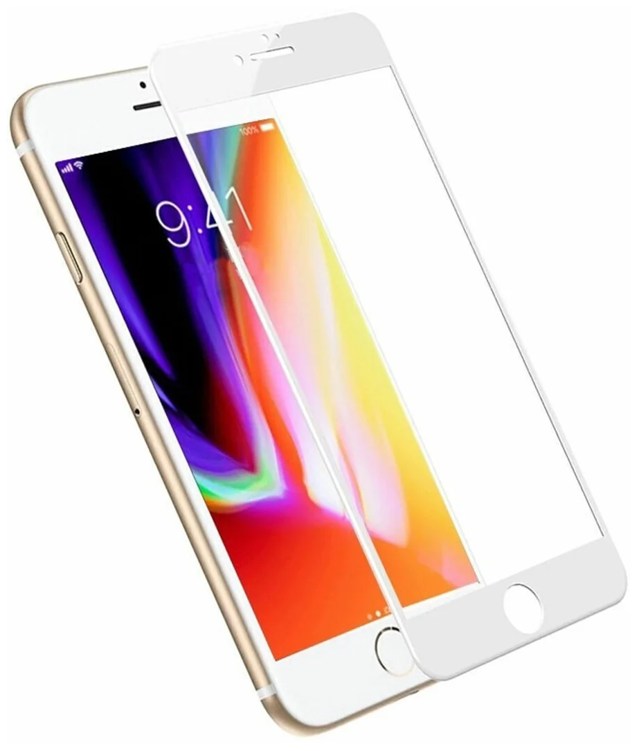 

Защитное стекло для iPhone 8 4.7" 5D H9 Edge To Edge, белый