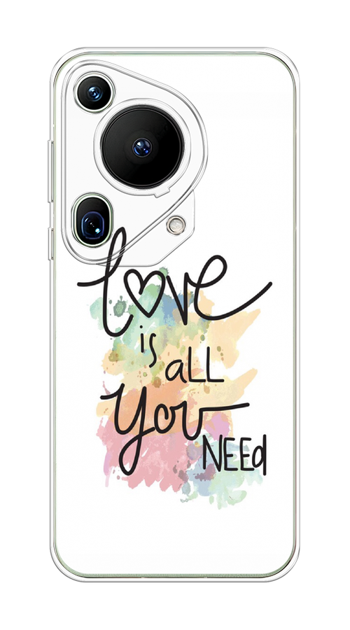 

Чехол на Huawei Pura 70 Ultra "Love is all you need", Белый;черный;зеленый, 6124550-1