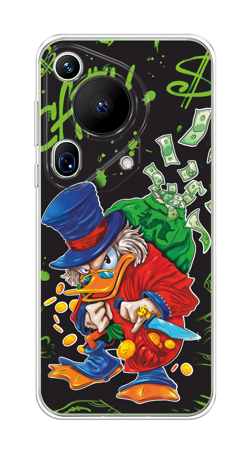 

Чехол на Huawei Pura 70 Ultra "Скрудж Макдак с мешком денег", Красный;синий;зеленый;черный, 6124550-1