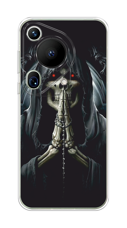 

Чехол на Huawei Pura 70 Ultra "Молитва", Серый, 6124550-1