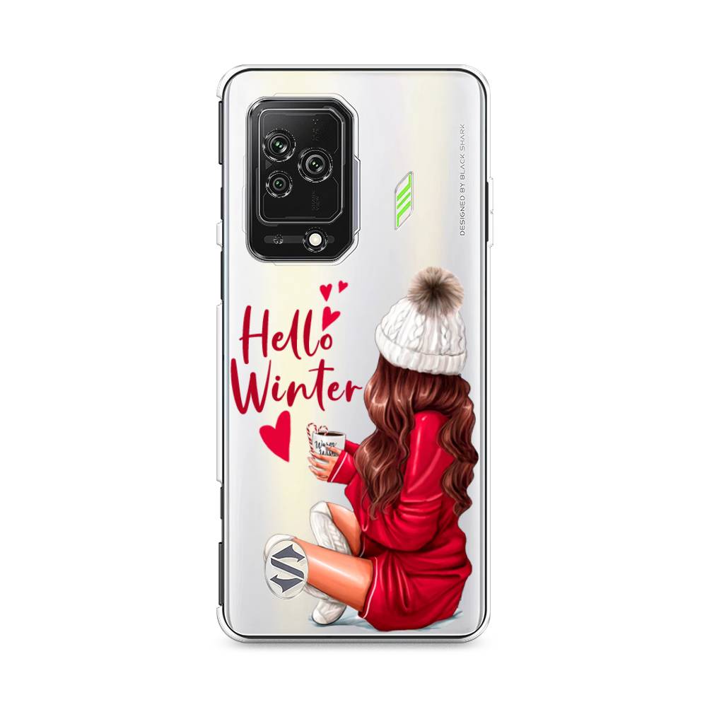 

Чехол на Xiaomi Black Shark 5 "Hello winter", Красный;белый;коричневый, 314050-5