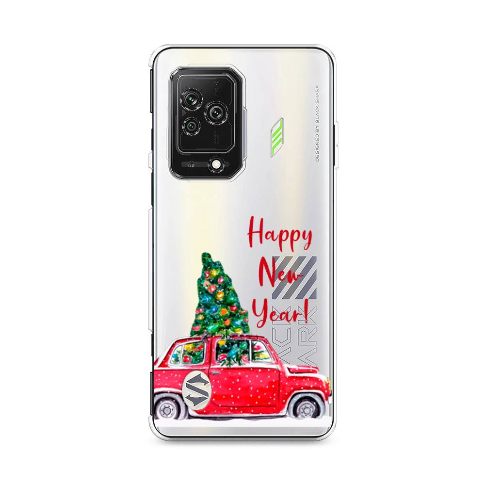 

Чехол на Xiaomi Black Shark 5 "Happy New Year", Красный;зеленый, 314050-5