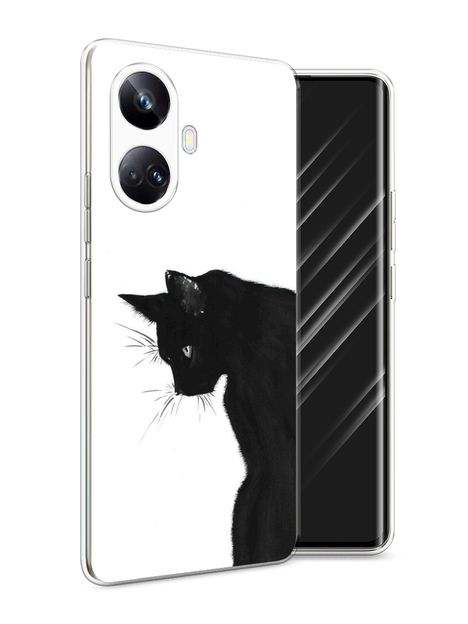 

Чехол Awog на Realme 10 Pro+ "Black cat", Черный;белый, 2512350-1