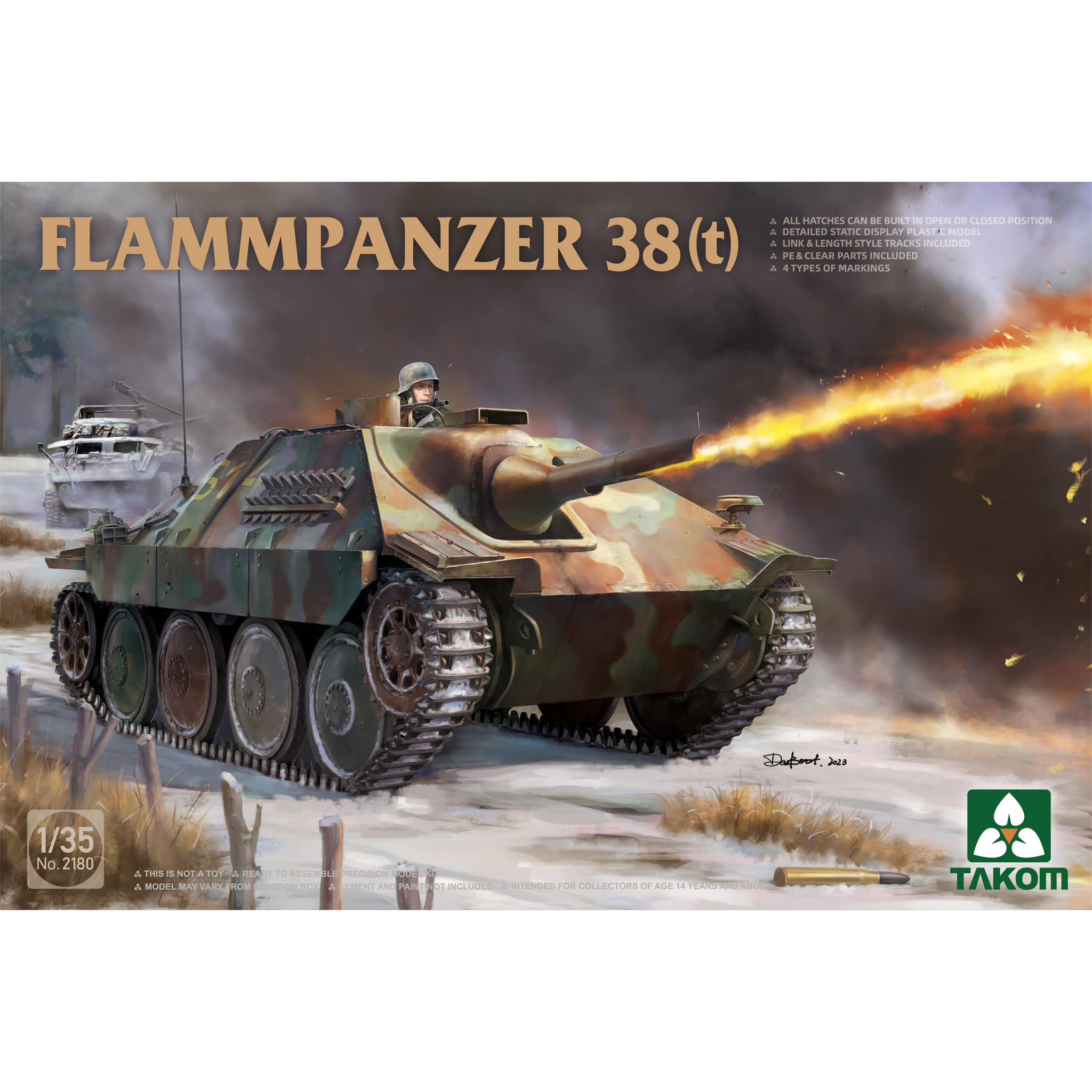 

Сборная Модель Takom Сау Flammpanzer 38t 2180