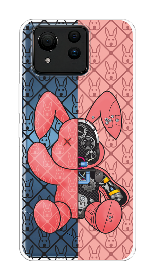 

Чехол на Asus ZenFone 11 Ultra "Киборг-заяц розовый", Розовый;прозрачный;черный, 45250-1