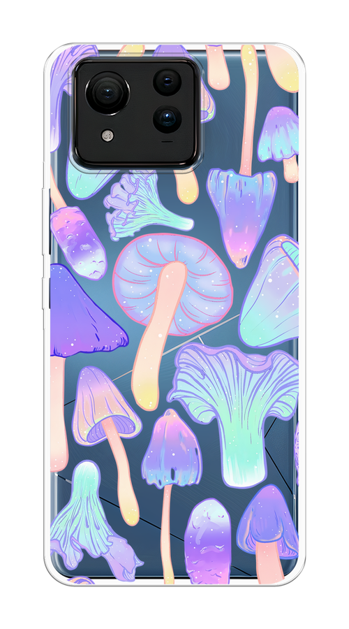 

Чехол на Asus ZenFone 11 Ultra "Пастельные грибы", Фиолетовый;голубой, 45250-1
