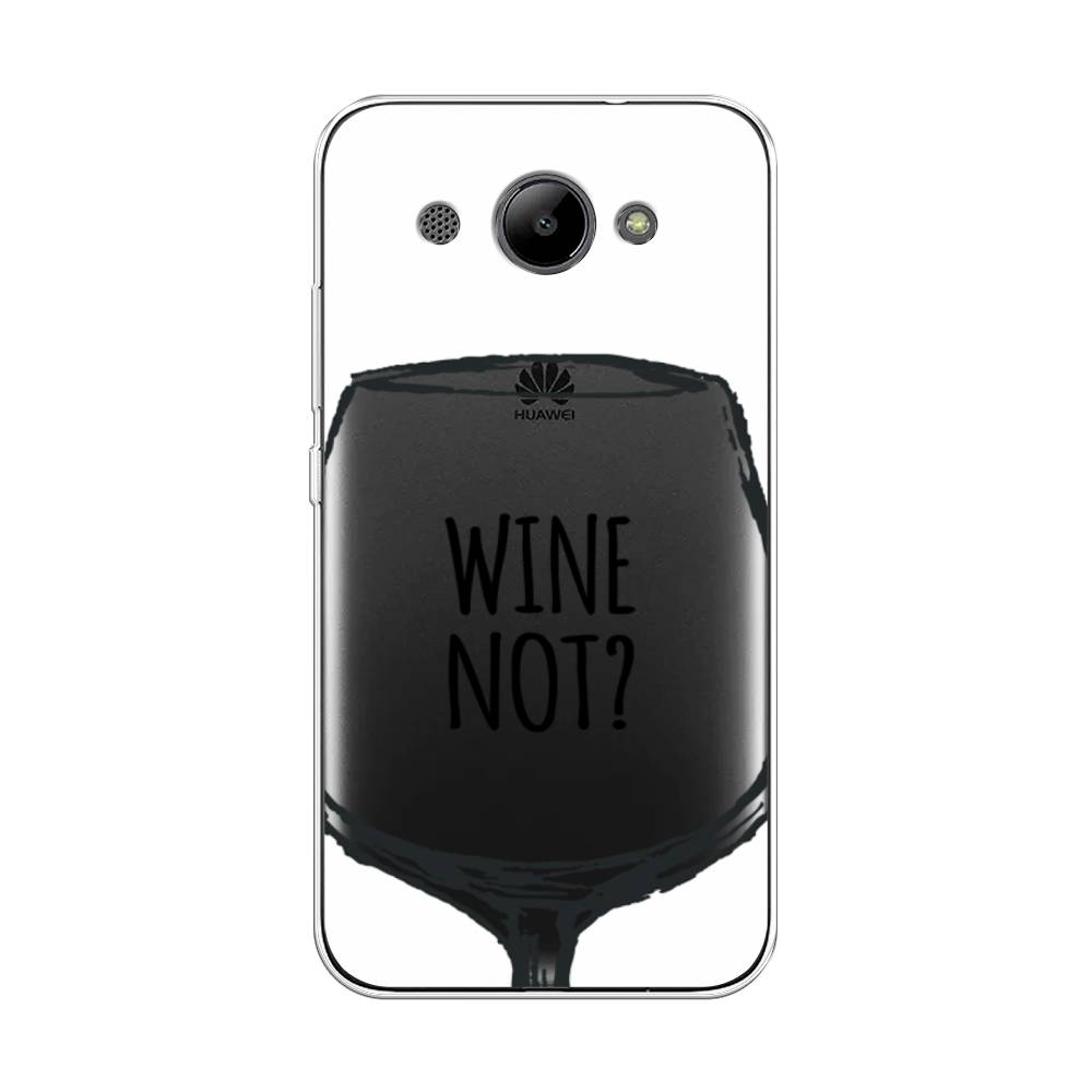 

Чехол на Huawei Y3 2017 "Wine not white", Белый, 62650-6