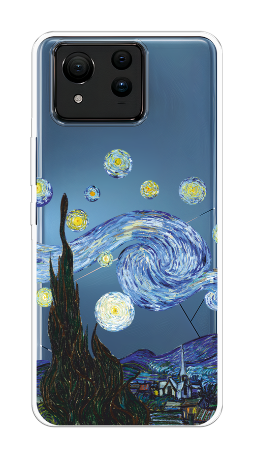 

Чехол на Asus ZenFone 11 Ultra "Ночь Ван Гога", Голубой;синий;черный, 45250-1