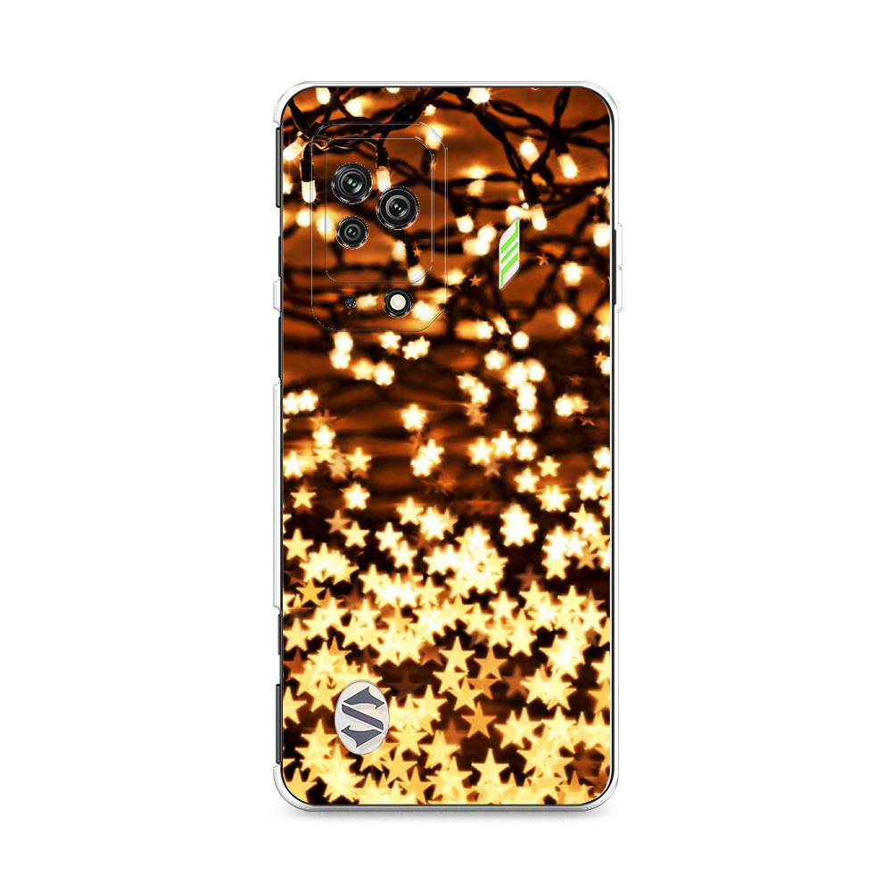 

Чехол на Xiaomi Black Shark 5 "Новогодняя гирлянда", Золотистый, 314050-5