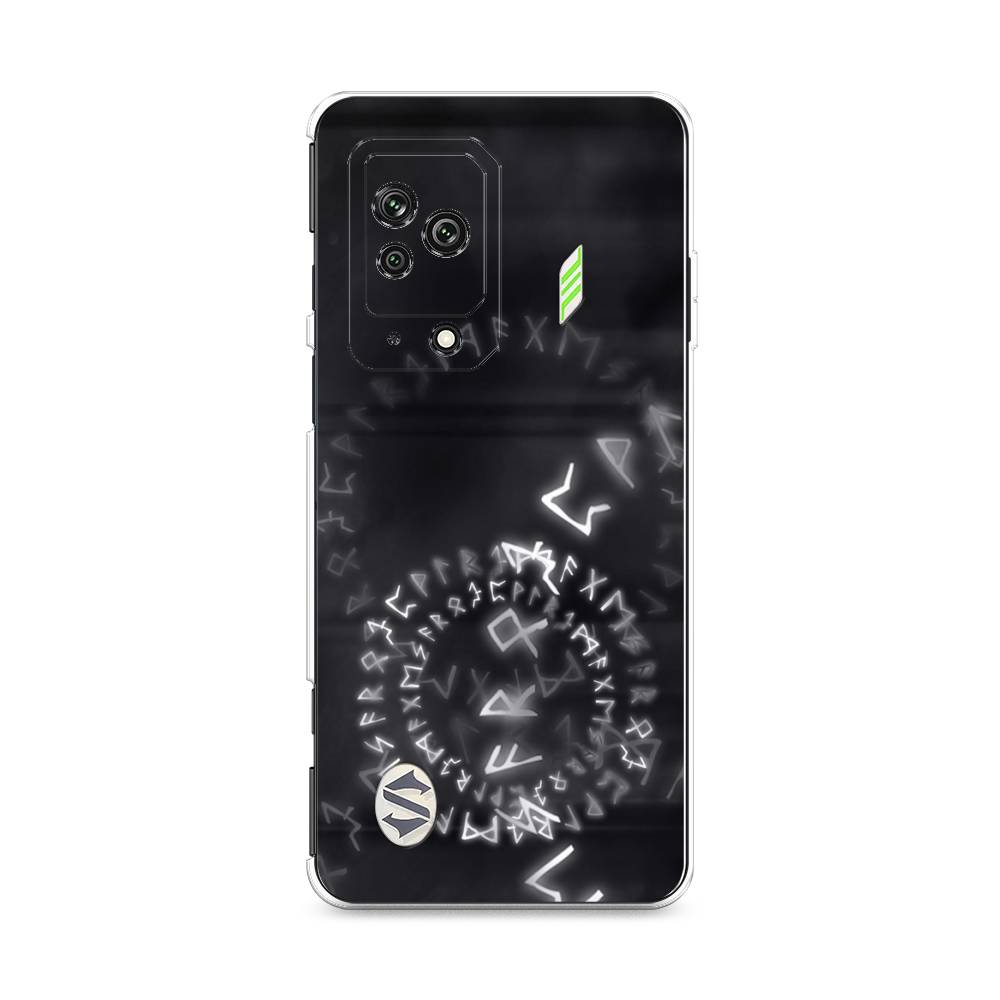 

Чехол на Xiaomi Black Shark 5 "Руны", Серый;черный, 314050-3