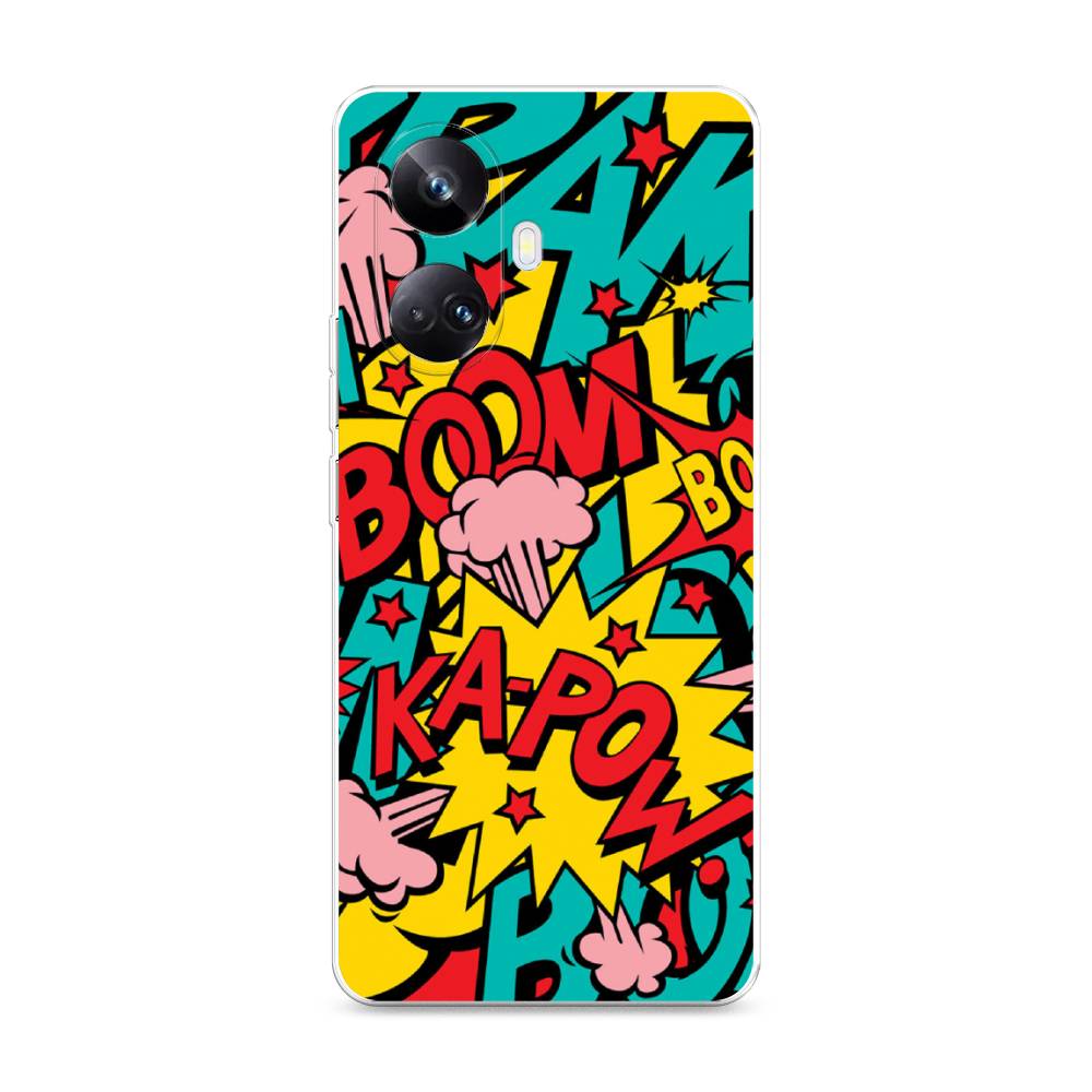 фото Чехол awog на realme 10 pro+ "постер pop art"