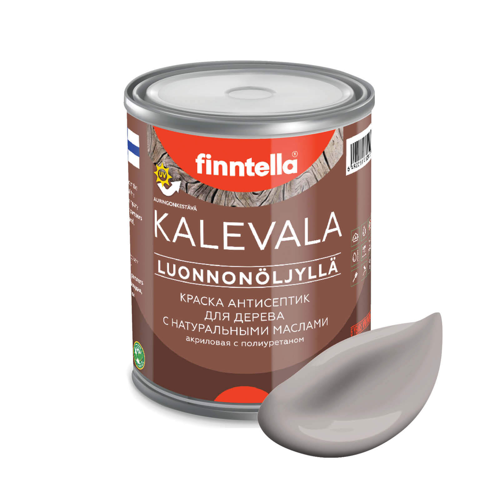 

Краска для дерева и деревянных фасадов FINNTELLA KALEVALA, с натуральным маслом и полиурет, Фиолетовый, KALEVALA NLC
