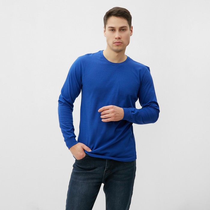 

Лонгслив мужской NoBrand 9925291 синий 48 RU, 9925321